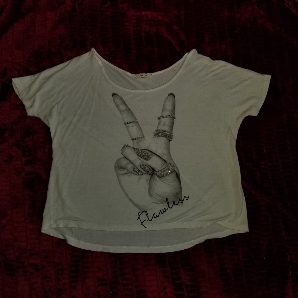 Embellished, Cute, Comfy, Flowy Top w/ Rhinestones